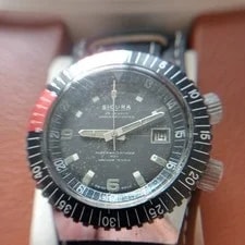 Sicura Breitling Diver Compressor Superwaterproof 400 Vacuum Tested 1960 2