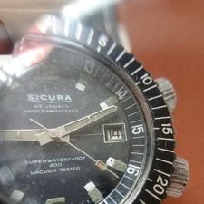 Sicura Breitling Diver Compressor Superwaterproof 400 Vacuum Tested 1960 4