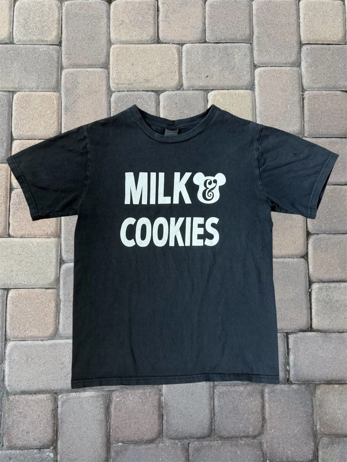Number (N)ine — Number (N)ine X Medicom Toy “Milk & Cookies” Tee — streetwear — resale