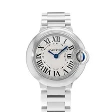 Cartier — Cartier Ballon Bleu 28mm W69010Z4 3009 Silver Dial Steel Papers — Watch — resale