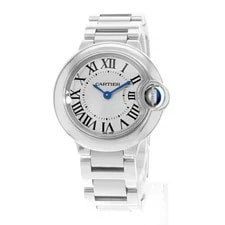 Cartier Ballon Bleu 28mm W69010Z4 3009 Silver Dial Steel Papers 4
