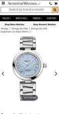 $9800 [N. ] 34mm Omega de Ville LadyMatic Diamond Dial Swiss 3
