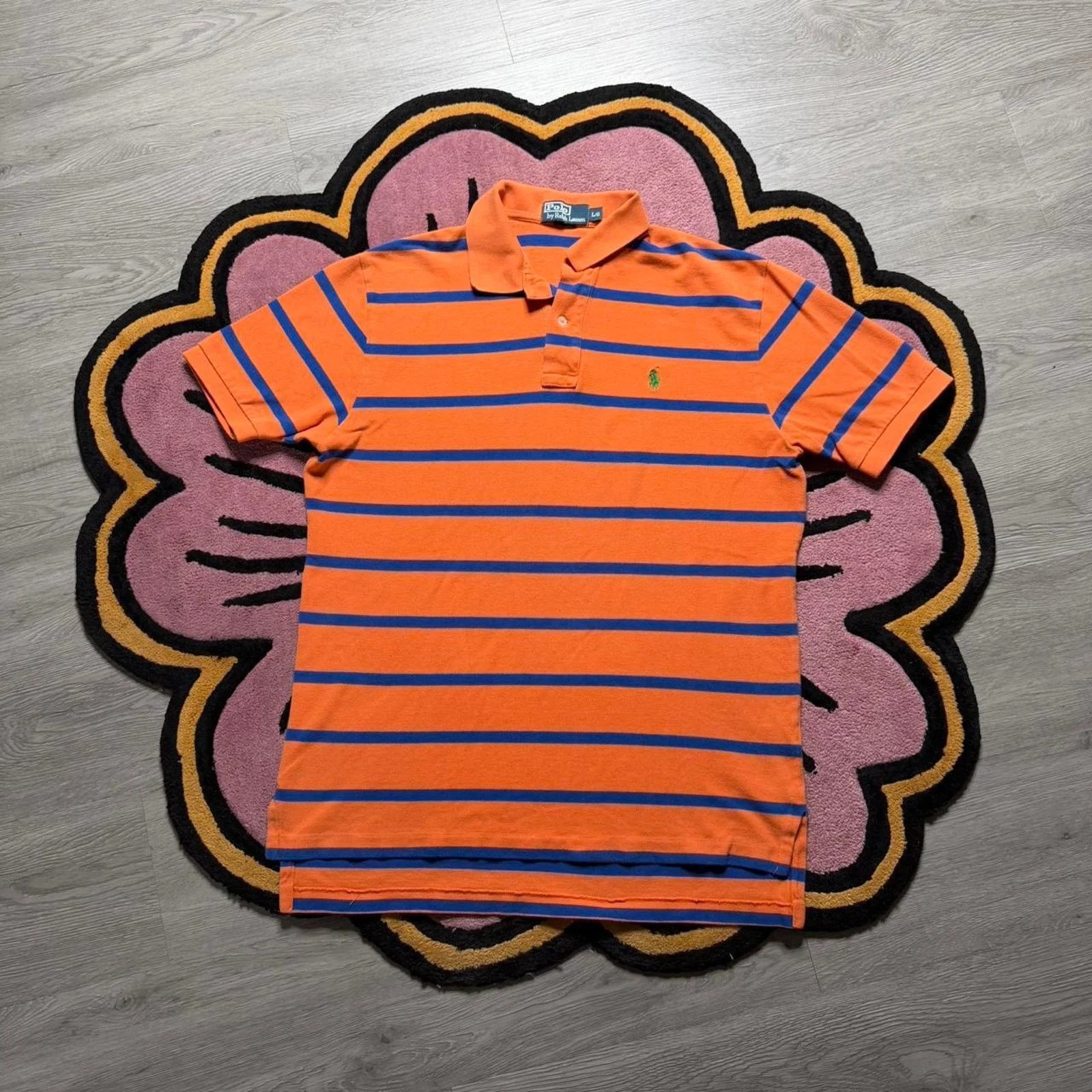 Polo Ralph Lauren — Polo Ralph Lauren Striped Embroidered Polo Shirt — streetwear — resale