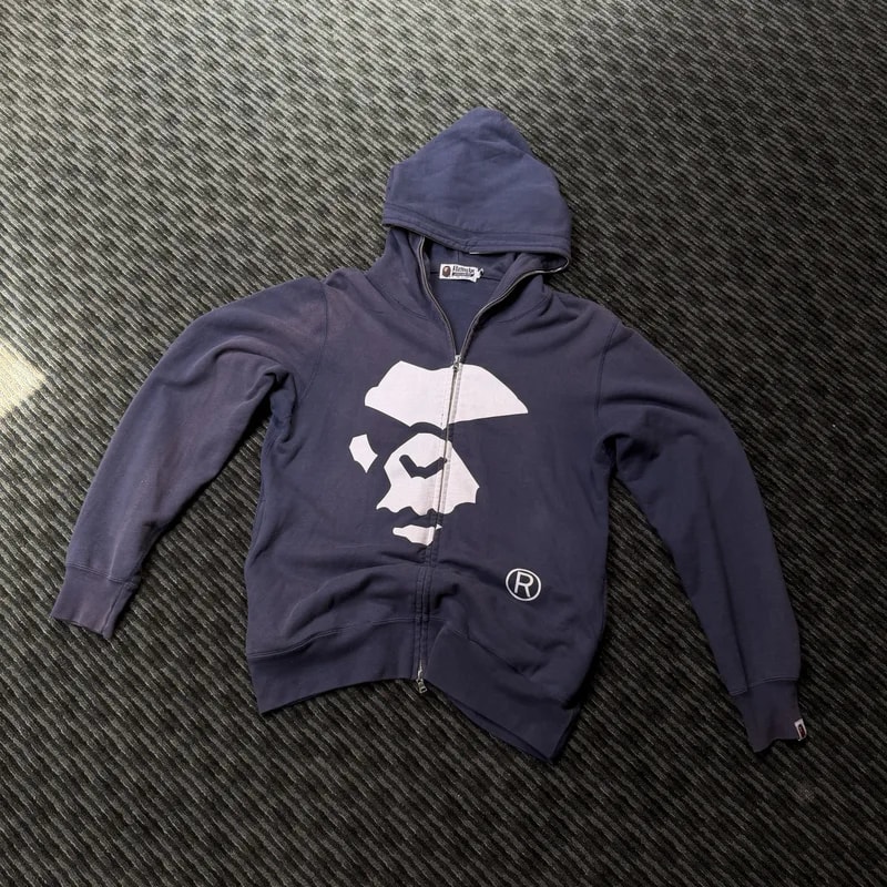 BAPE — Bape Ape Mad Face Zip Up Hoodie — streetwear — resale