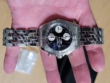 Breitling Chrono Cockpit A13358 Date Black Dial Automatic + Travel Case 2
