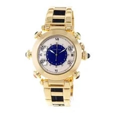 Cartier Pasha Golf W30010C1 3001 38mm Silver Dial 18K Yellow Gold 3