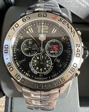 Tag Heuer — Tag Heuer F1 Senna Edition Chronograph Quartz 43mm With Link Bracelet Full Set — Watch — resale