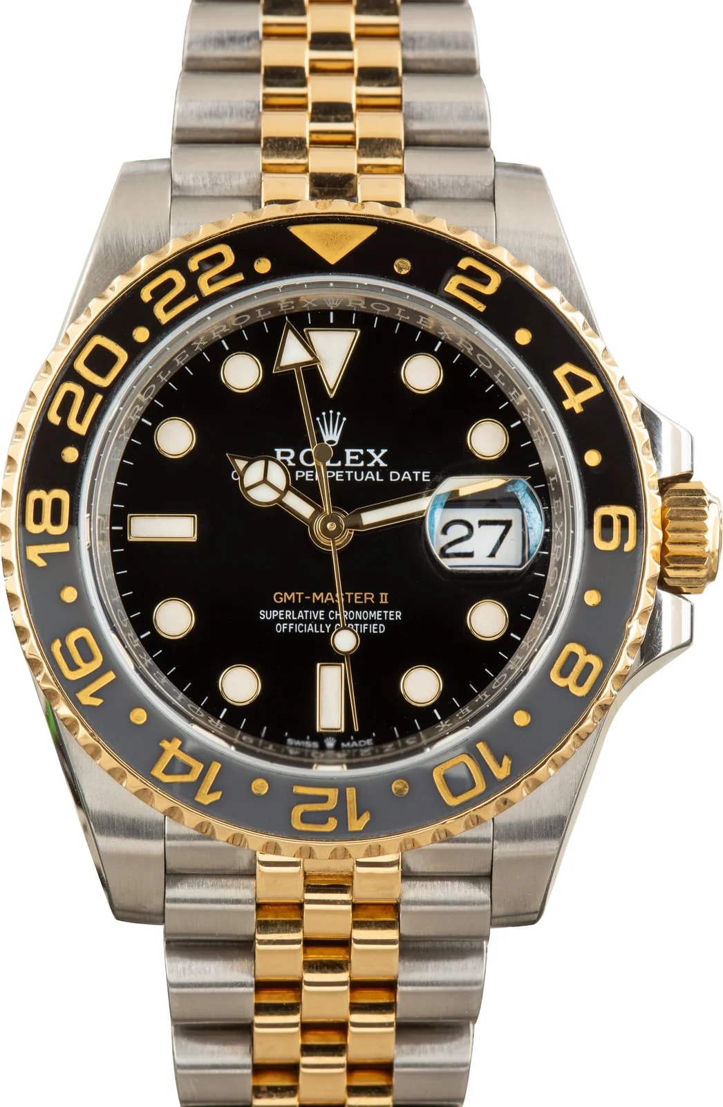 Rolex — Two Tone Zombie Rolex GMT-Master II Ref 126713GRNR — Watch — resale