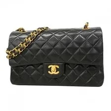 Chanel — Auth [6db1562-k] Chanel Matrasse W Flap WChain Cotton Gol... — Handbag — resale