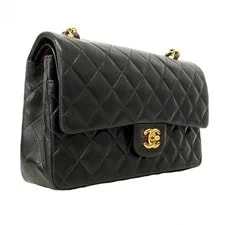 Auth [6db1562-k] Chanel Matrasse W Flap WChain Cotton Gol... 2