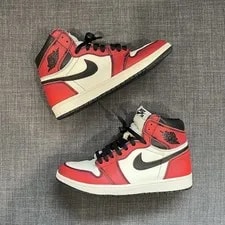 Nike Air Jordan 1 Retro High SB OG 'LA to Chicago' 2019 Red Off White Men's 9 2