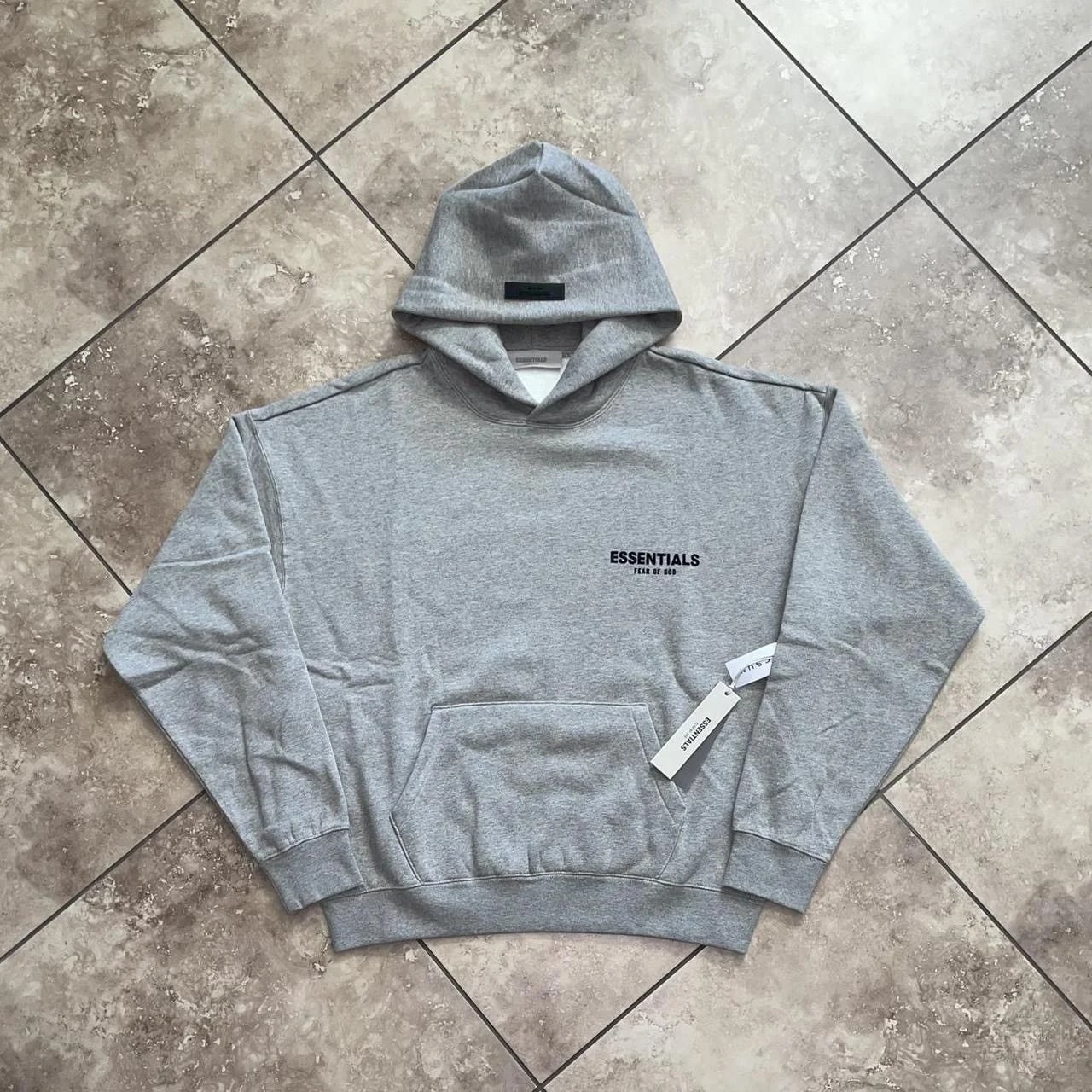 Fear of God Essentials — Fear of God Essentials Hoodie Dark — streetwear — resale