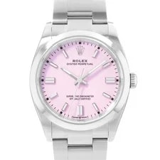 Rolex — Rolex Oyster Perpetual 36 126000 Pink Index Dial Steel Oyster Card — Watch — resale