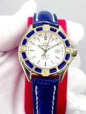 Swiss [N. ] 31mm Breitling Lady J 18K Solid Gold Quartz Ref K52065.1 3