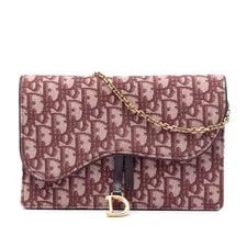 Dior — Dior Saddle Wallet on Chain Crossbody Dark — Handbag — resale