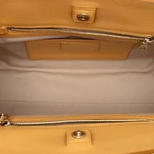 Authenticated Prada Trimmed Calf Satchel 4