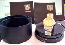 TAG Heuer 2000 Professional 18k G P & Steel Sport. 1990's, Nice 2