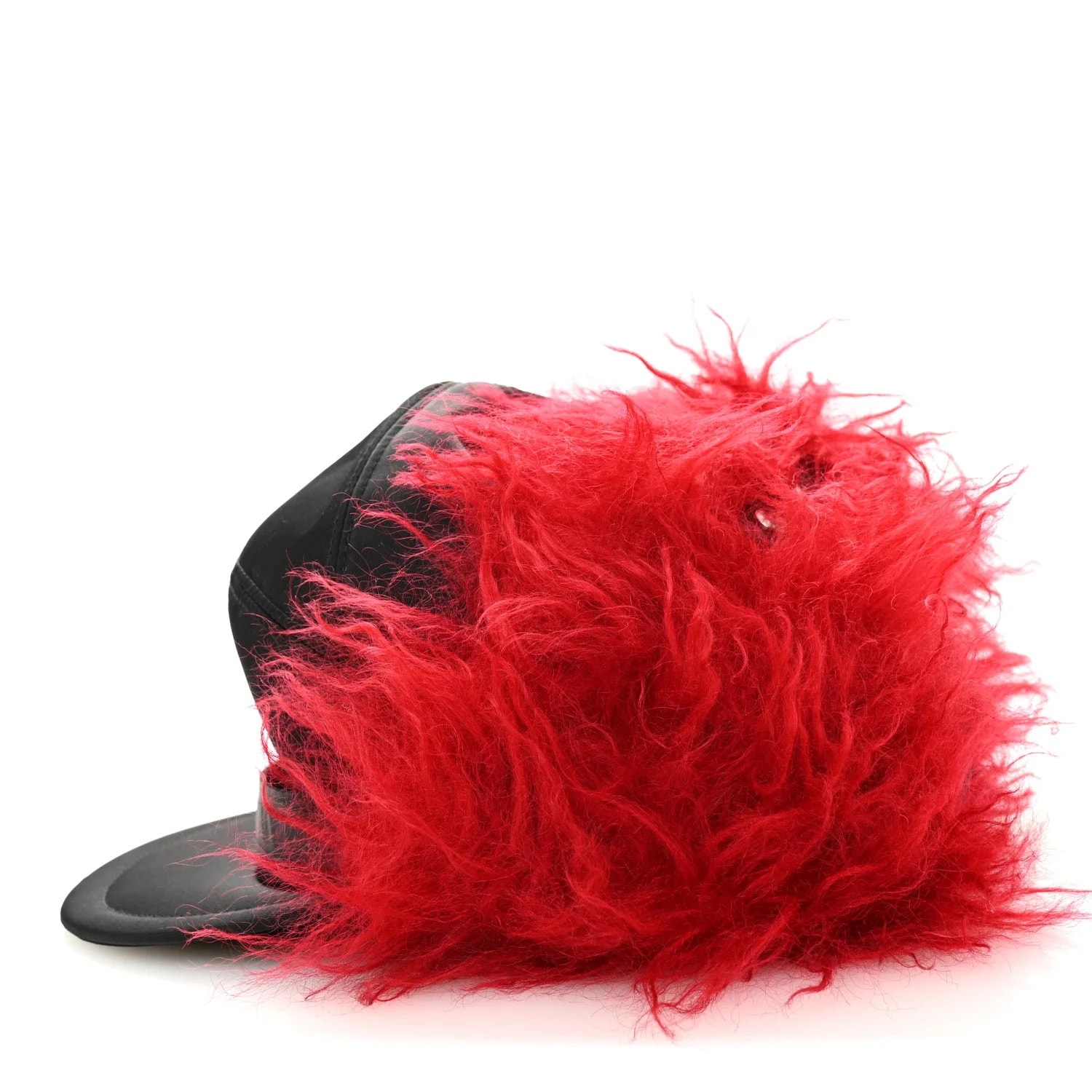 Curly Faux Fur Ear Flap Baseball Hat L 3