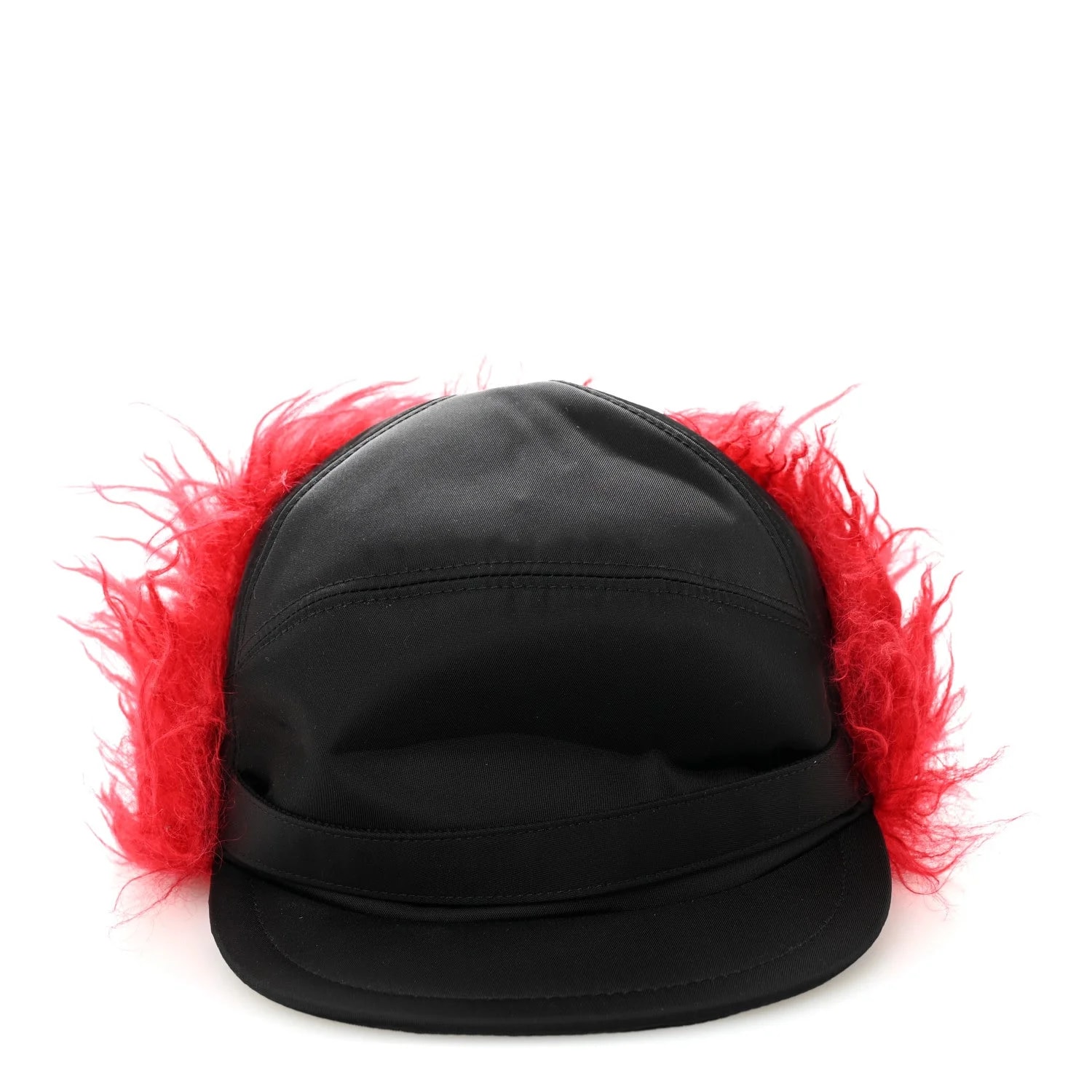 Curly Faux Fur Ear Flap Baseball Hat L 4