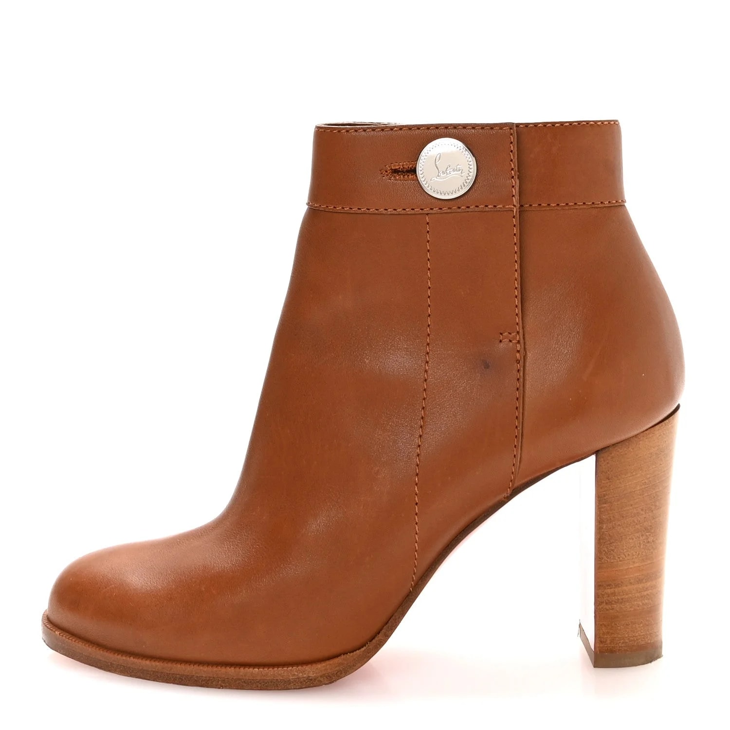 Christian Louboutin — Janis Alta 120 Booties 38.5 Cuoio — Accessory — resale