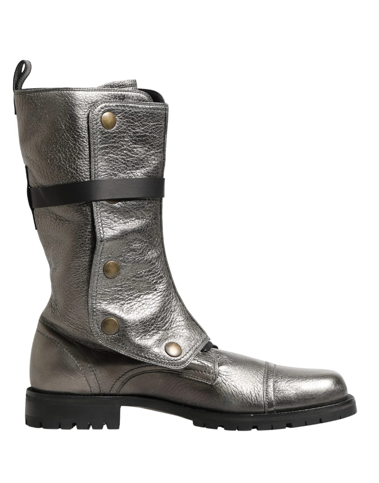 Dolce & Gabbana — Dolce & Gabbana Combat Biker Mid Calf — Designer Shoe — resale