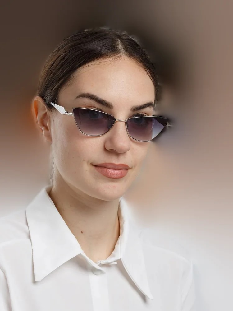 Ana Hickmann Ah3347 Lens Cat-Eye Sunglasses — Metal 2