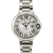 Cartier Ballon Bleu 33MM 3489 Roman Dial Steel Automatic 3