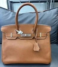 Auth Hermès Birkin 30 Fauve Faubourg Palladium 3