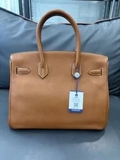 Auth Hermès Birkin 30 Fauve Faubourg Palladium 4