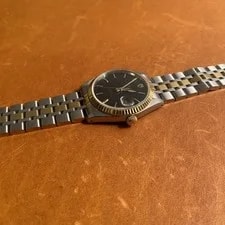 Tudor Prince Date 74033 Two-Tone Black Dial Circa 2002 34mm 4