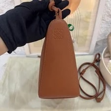 Loewe Hammock Hobo Embossed Letter Puzzle Zipper Closure - Excellent #CIL6BA 3