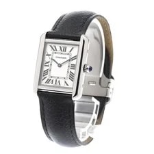 Cartier Tank Solo SM WSTA0030 24mm SS Silver Dial Quartz #C5398 2