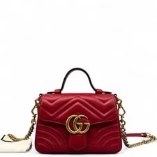 Gucci Chevron Mini GG Marmont Top Handle (mx070126e3r) 2