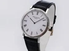 Patek Philippe — Patek Philippe Calatrava 5120G-001 18k White Gold Ultra-Thin 35mm $25,300 — Watch — resale