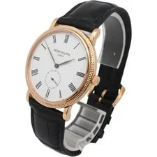Patek Philippe Calatrava 18K Rose Gold White Enamel Dial 5116R-001 2