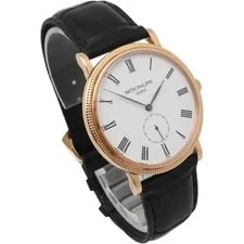 Patek Philippe Calatrava 18K Rose Gold White Enamel Dial 5116R-001 3