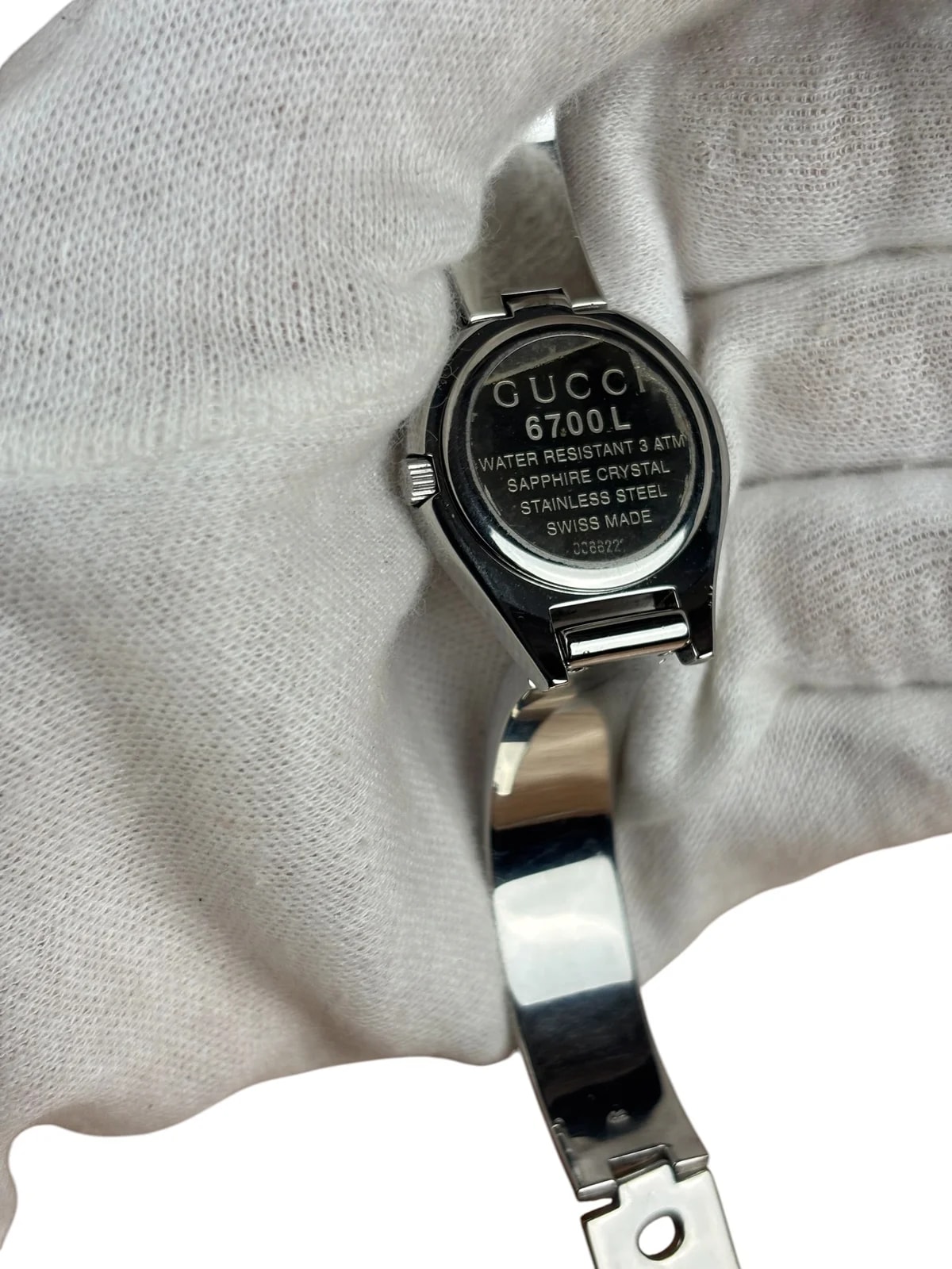 Gucci Black Dial Choker/Round Bangle 6700L 2