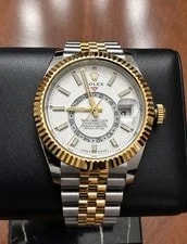 NEW Rolex Sky-Dweller 42mm 336933 18K Gold Steel White Dial Jubilee 2