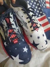 Brooks Launch USA Stars & Stripes Running Shoes, Size 12 2E 2