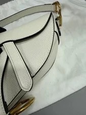 Christian Dior Mini Saddle Grained Top Handle Auth 4