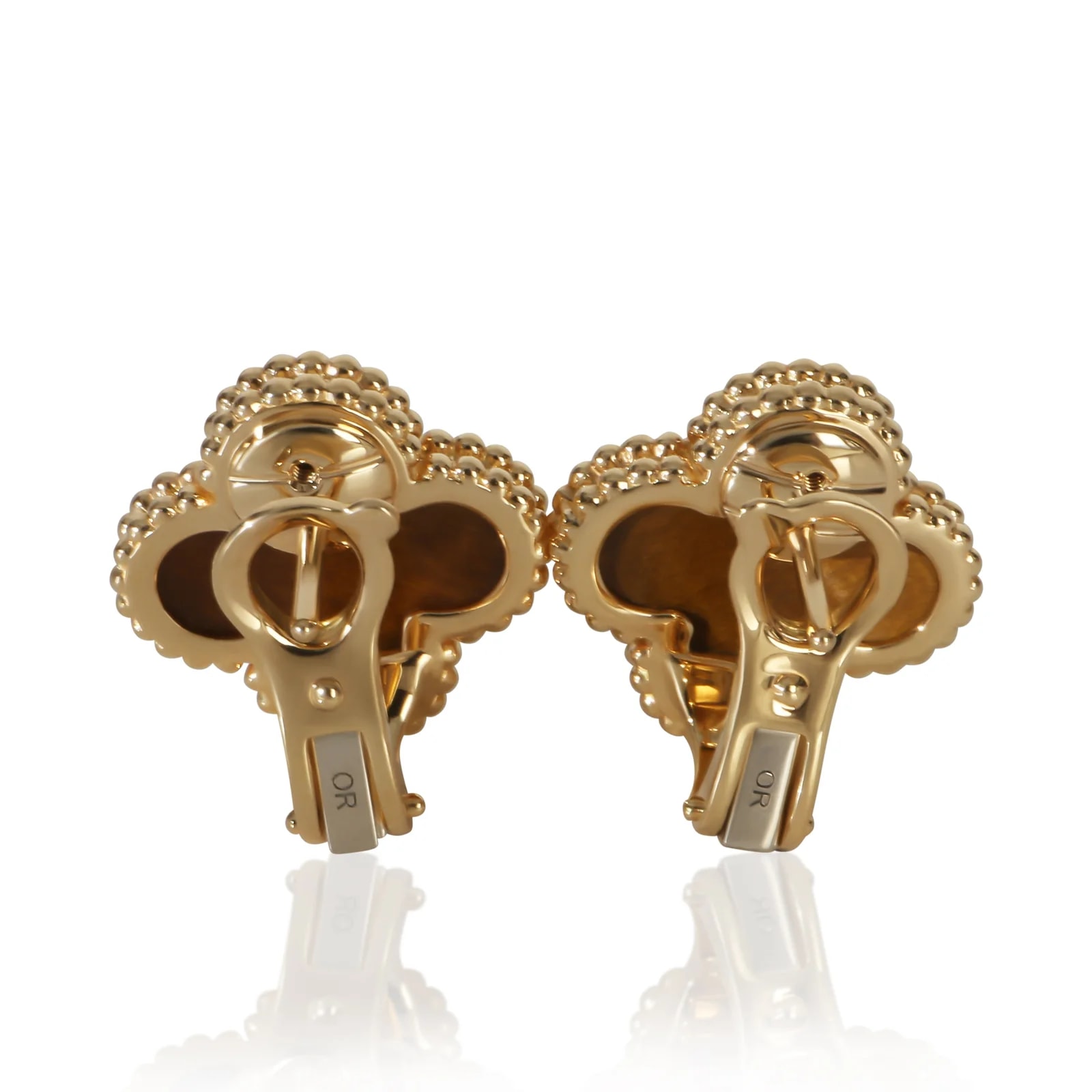 Van Cleef & Arpels Yellow Gold Tigers Eye Alhambra 18k 2