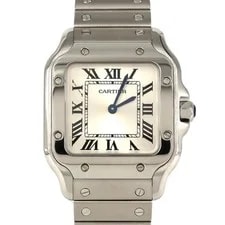 Cartier — Authentic Cartier Santos Galbée SM W20064D6 Stainless Steel Quartz #230-000... — Watch — resale