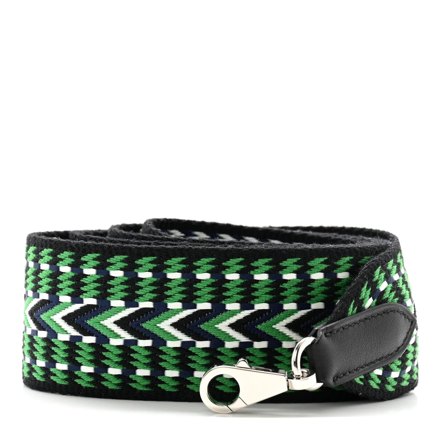 Hermès — 50mm Sangle Allegro Shoulder Strap Malachite Electrique — Accessory — resale