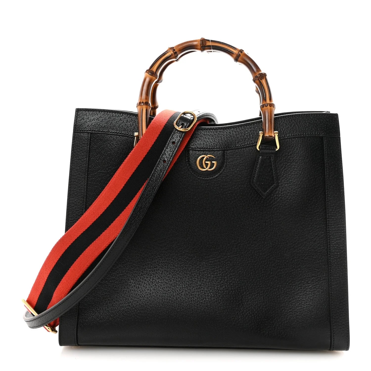 Gucci — Textured Dollar Web Medium Diana Dusty — Handbag — resale