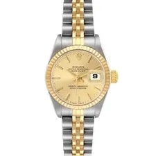 Rolex — Rolex Datejust Steel Yellow Gold Champagne Dial 79173 — Watch — resale