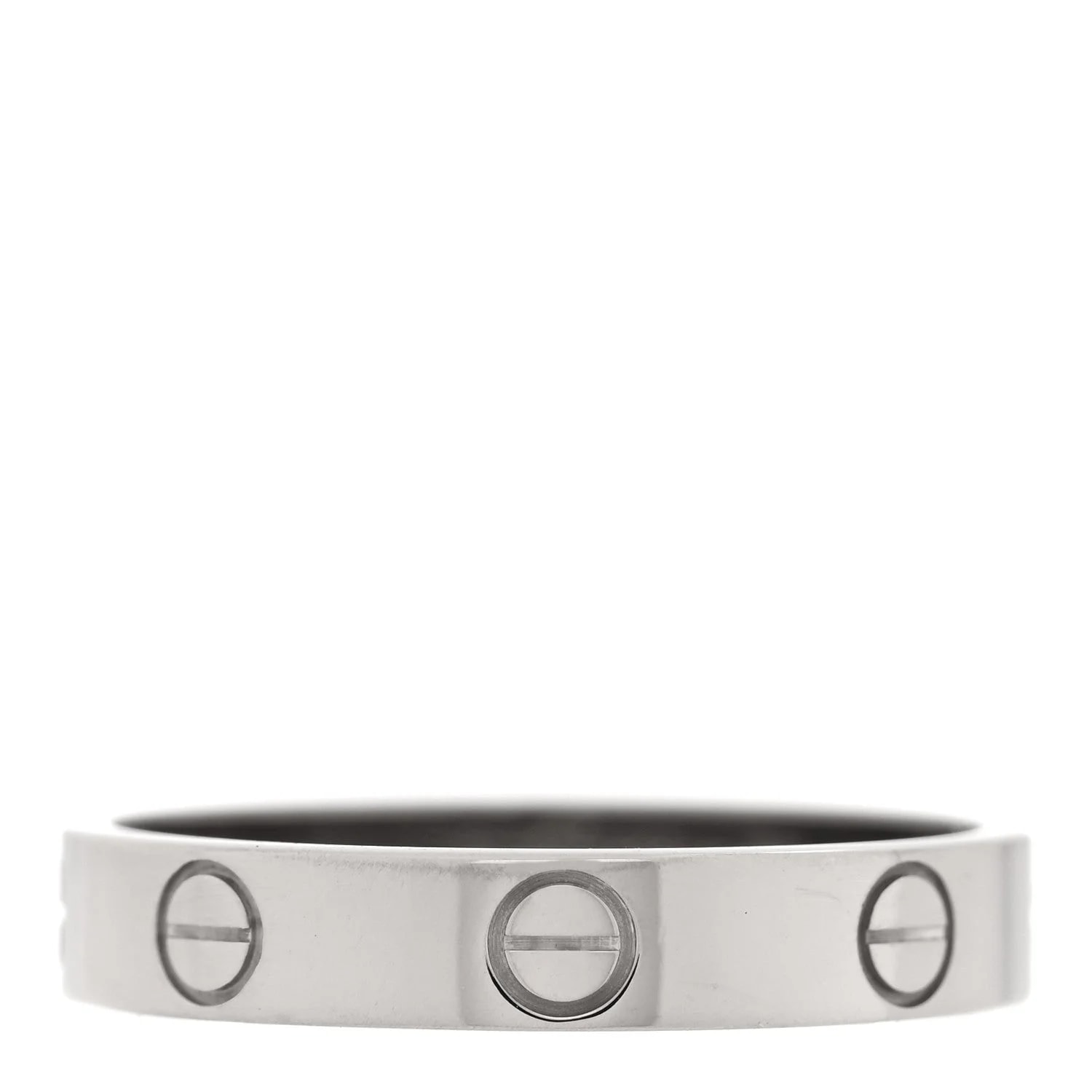 Cartier — 18K White Gold 3.5mm Love Wedding Band 55 7.25 — Jewelry — resale