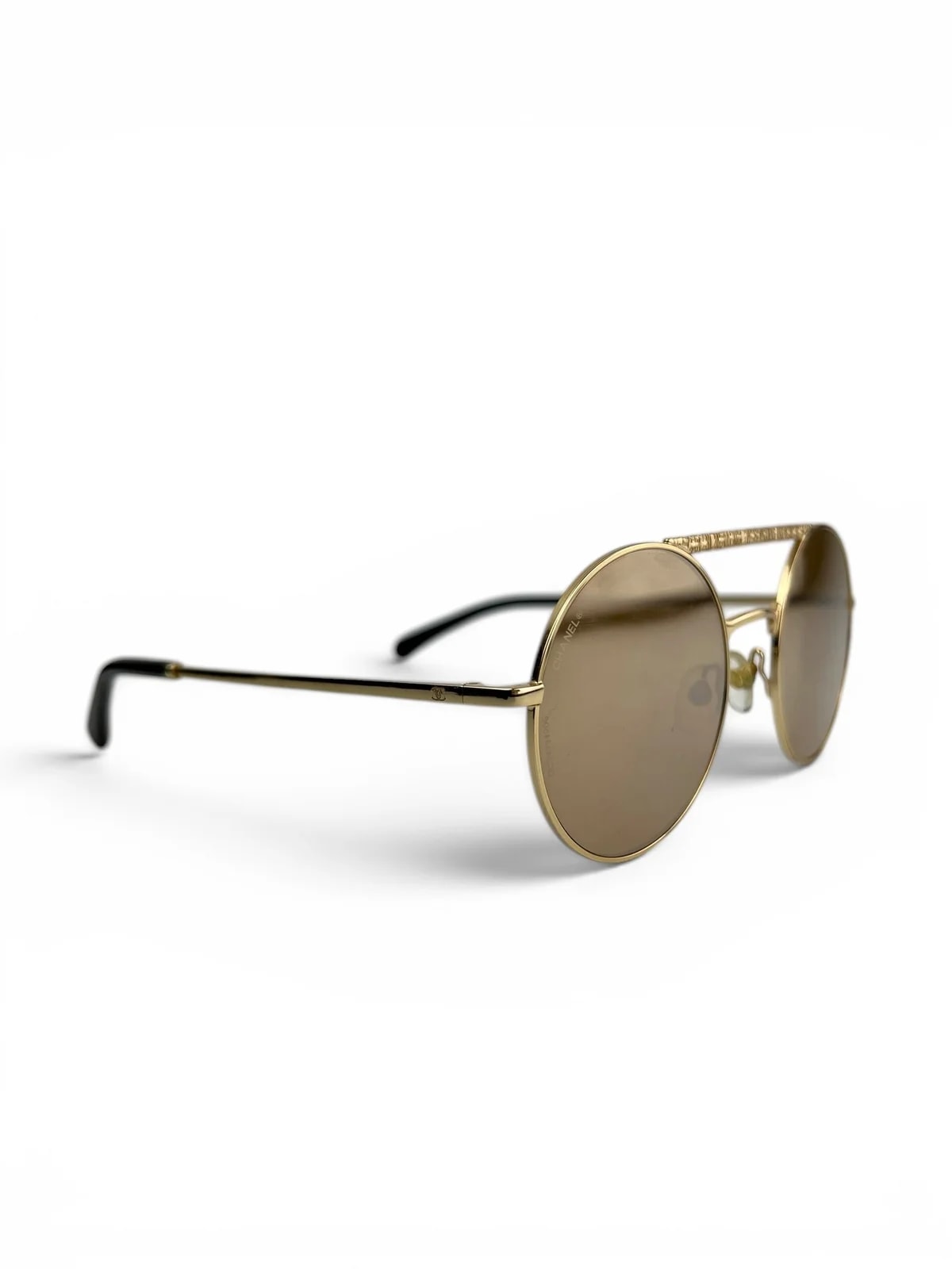 Chanel Circular Sunglasses W/ Case 4