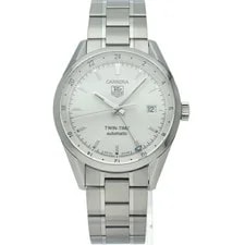 TAG Heuer WV2116.BA0787 Carrera Twin Time GMT Automatic Date White 2