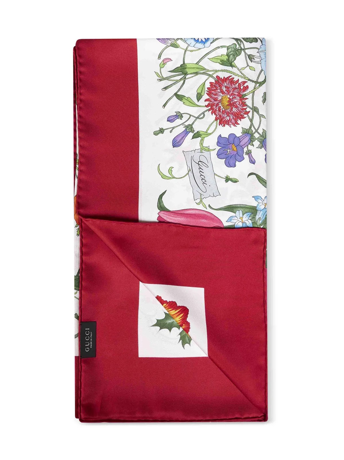 Gucci Twill Flora Print Scarf — Scarfs 2
