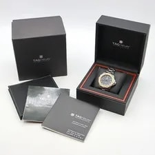 TAG Heuer Aquaracer Caliber 5 WAJ2150 500m Water Resistant Date Black K18PG Pink 2